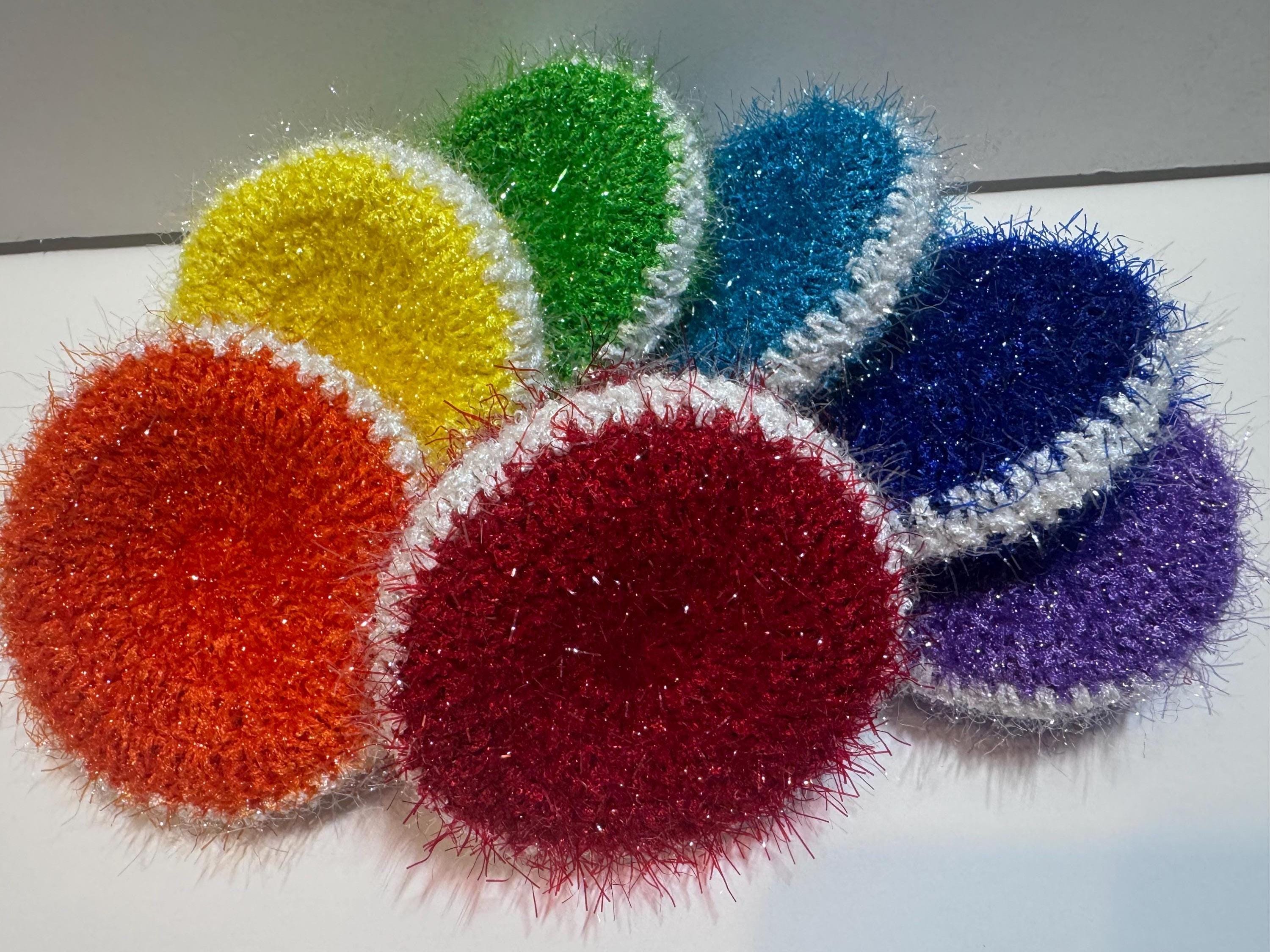 Scrubbies - Small but Tough (rainbow Colors -set of 7) - Etsy