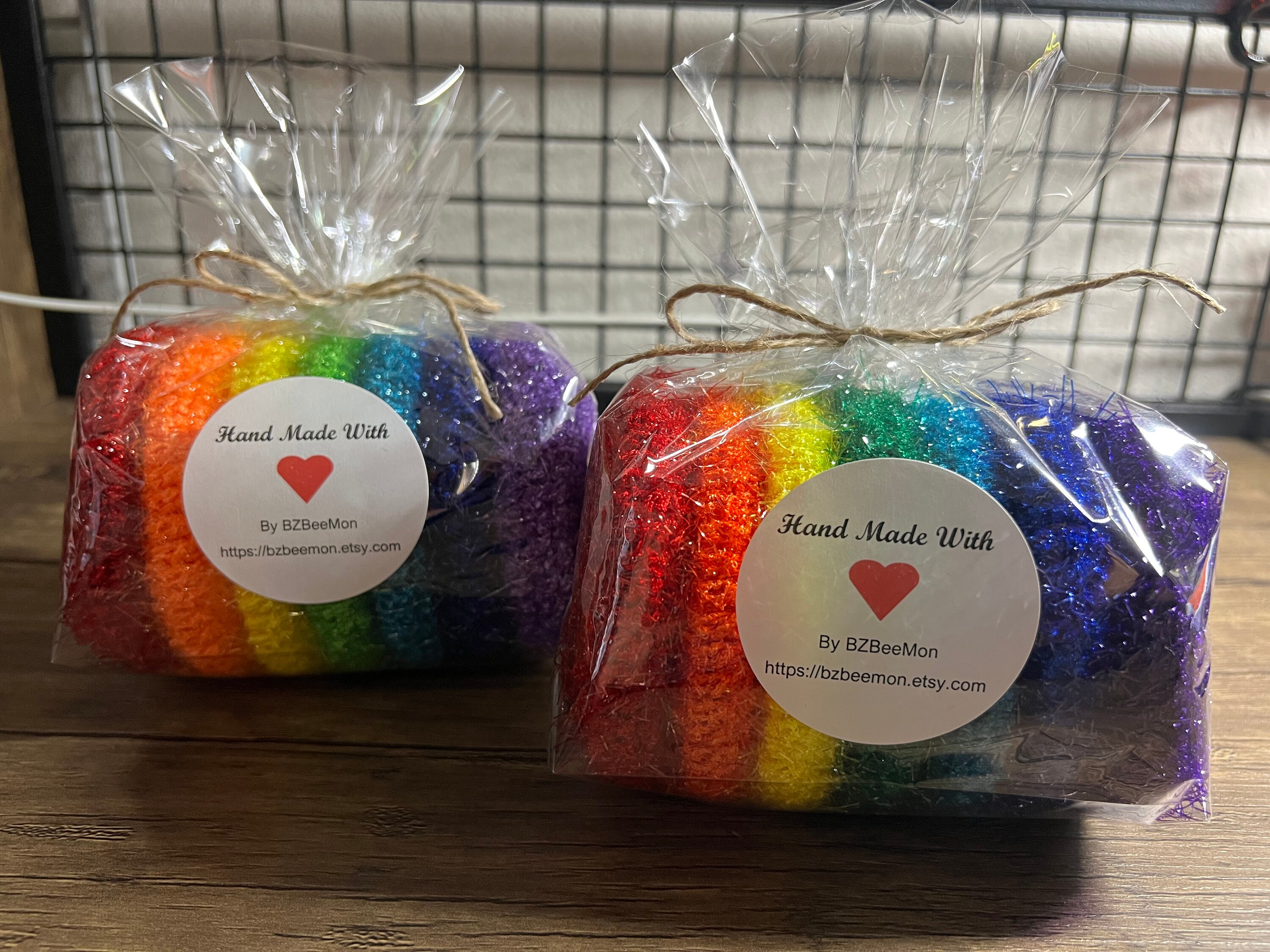 Scrubbies Small but Tough rainbow Colors set of 7 Etsy