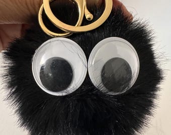 Pom pom purse charm & keychain, Fur Balls