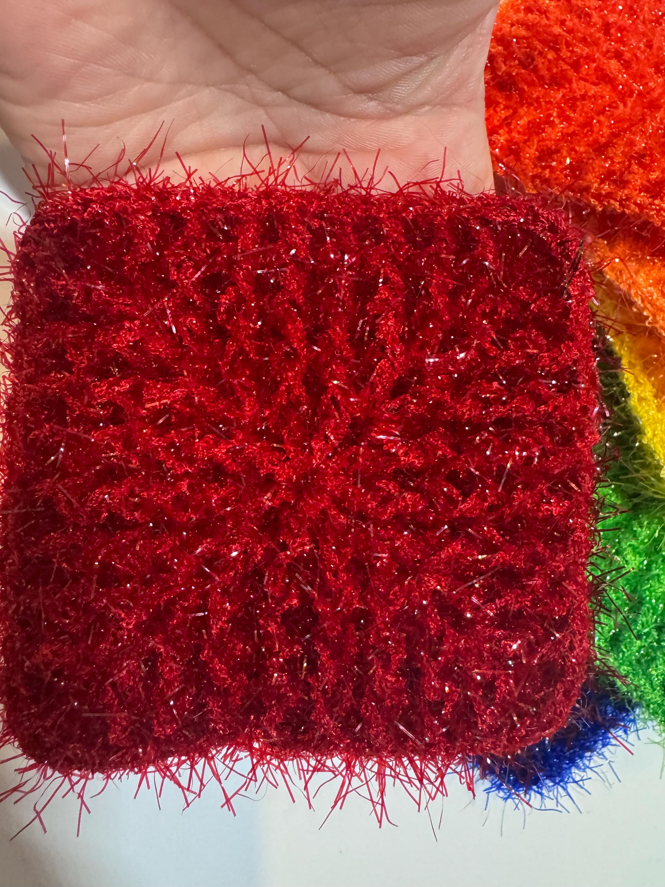 Square Scrubbies - Small but Tough (rainbow Colors -set of 6) - Etsy
