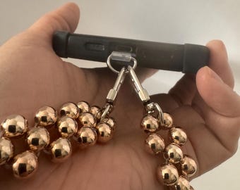 Rose gold beads phone Lenard, charm
