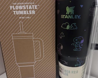 Snoopy Stanley Tumbler, 40oz Personalized Large Cup