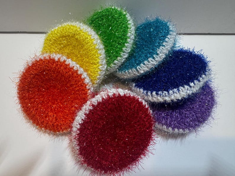 Scrubbies - Small but Tough (rainbow Colors -set of 7) - Etsy