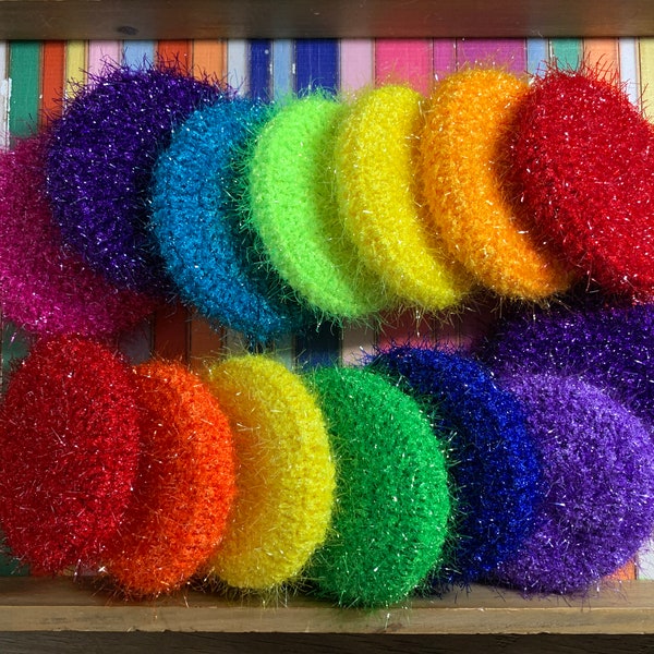 Scrubbies - Small but tough (Rainbow colors -Set of 7)