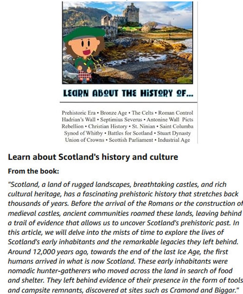 Let's Learn About Scotland! - A History Book for Children, Kids, and ...