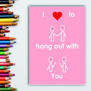Autism Valentine Cards, Valentine cartes numériques, cartes Valentine imprimables, cv numériques salutation, carte de vœux non verbale , carte autisme