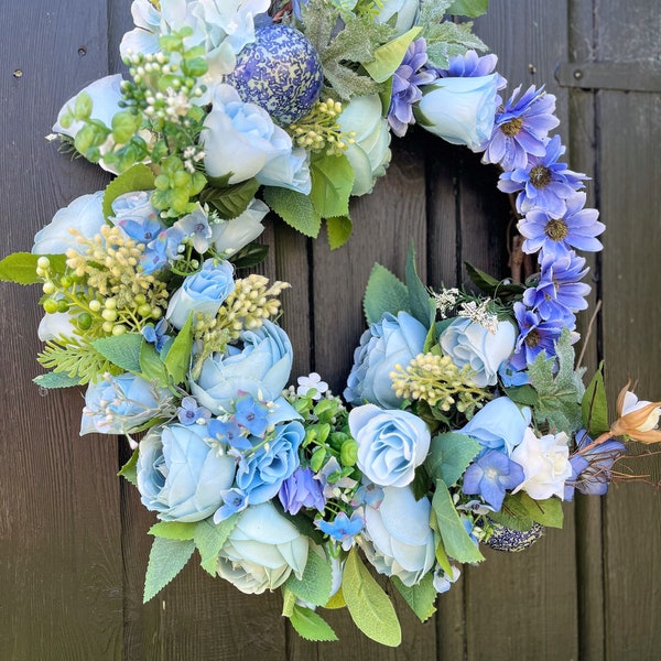 All year round wreath. wreath for front door. wreath ring. floral wreath. wreath