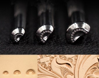 Leder-Stempel-Werkzeug Leder Handwerk arbeiten Sattel machen DIY Werkzeuge Schnitzen Metall Stempel DIY