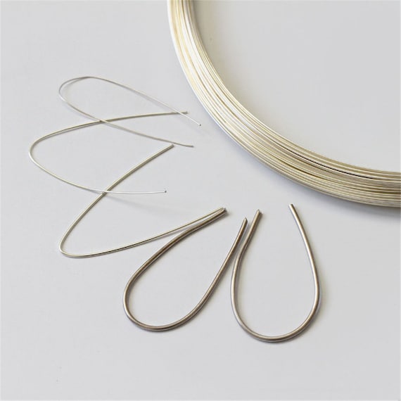 5 Sizes Sterling Silver Wire for Jewelry Making or Earrings Make, Craft  Wire Beading Wire for Jewelry Supplies and Crafting100mm 