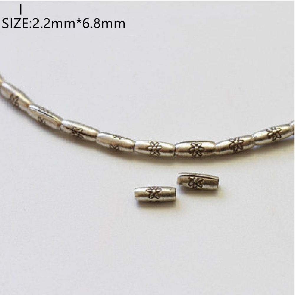 DIY Jewelry Making Silver Beads Charms Mixed Smooth Silver Metal Charms ...