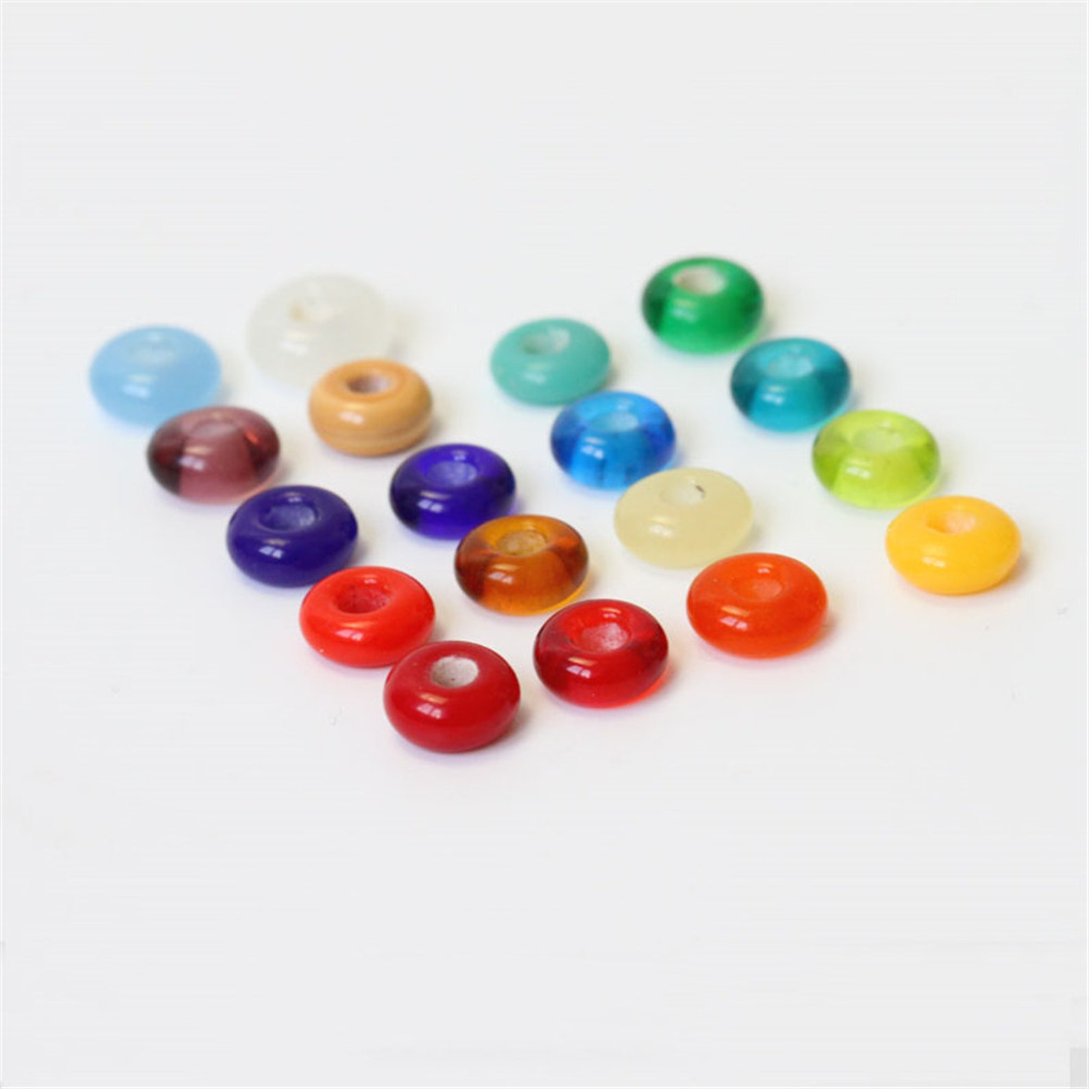 DIY Handmade Colored Glaze Beads Jewelry Making Accessories Etsy