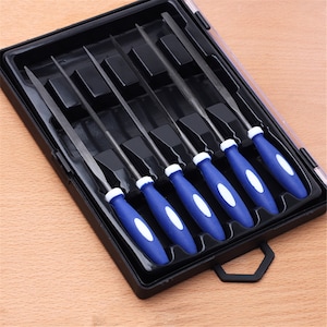 6pcs Needle File Set Hand-honed File Strength Alloy- Mini Needle File Set for Jewelry Making
