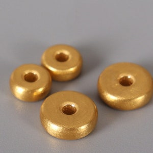 24K Pure Gold Bead 999 Gold Spacer Beads for Bracelet Necklace Jewelry Making, One Bead
