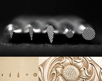 Leder-Stempel-Werkzeug Sattel machen Werkzeuge 3-D Stamp Carving Punch Tools für Leder Handwerk
