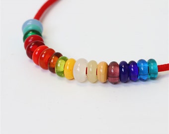 DIY handgemachte farbige Glasur Perlen Schmuck machen Zubehör für Armbänder Halskette