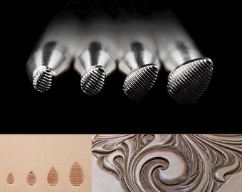 Leder-Stempel-Werkzeug Stamping Arbeiten Carving Punches Werkzeuge Handwerk Sattel 3-D-Stempel für Leder Handwerk