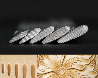 Leather Stamping Tools 3-D Stamp Saddle Making Tools Carving Punch Tools for Leather Craft 304 Stainless Steel