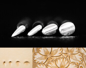 Leder-Stempel-Werkzeug Sattel machen Werkzeuge Schnitzen Punch Werkzeuge 3-D-Stempel für Leder Handwerk DIY