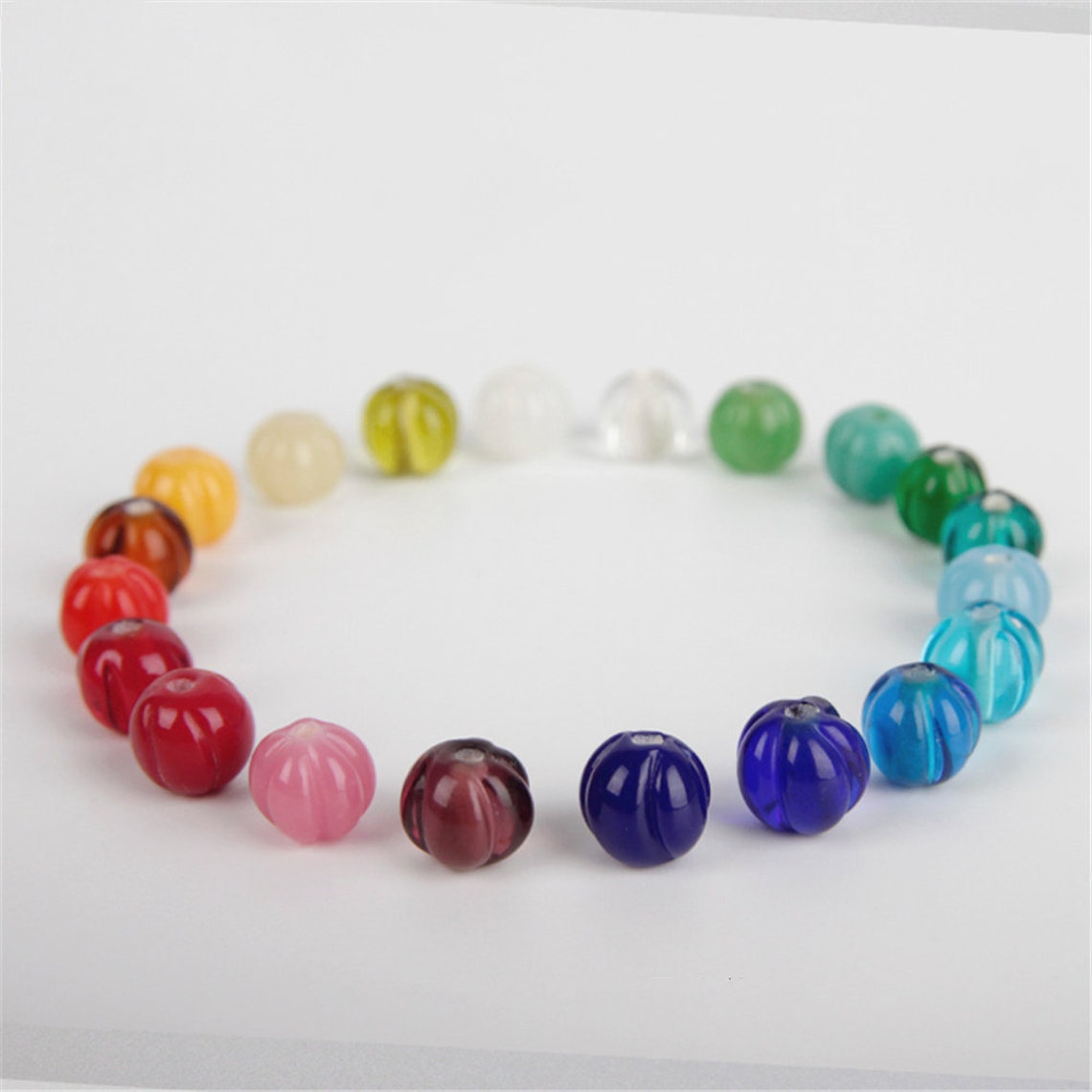 DIY Handmade Colored Glaze Beads Jewelry Making Accessories for Bracelets Necklace Etsy