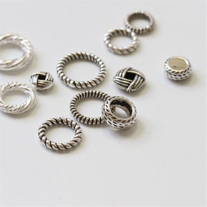 Sterling Argento Rotondo Chiuso Saldatura Jump Rings Filo per donna Fascia Anello Mestieri o Choker Collane Braccialetto Making Accessori