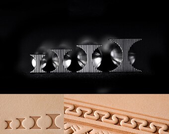 Leder Druck Punch Werkzeuge handgemachte Schnitzerei Lederhandwerk Skulptur Stempel 4 Arten