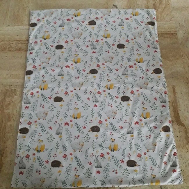 Couverture Enfant ou Bébé Motif Animaux Des Bois