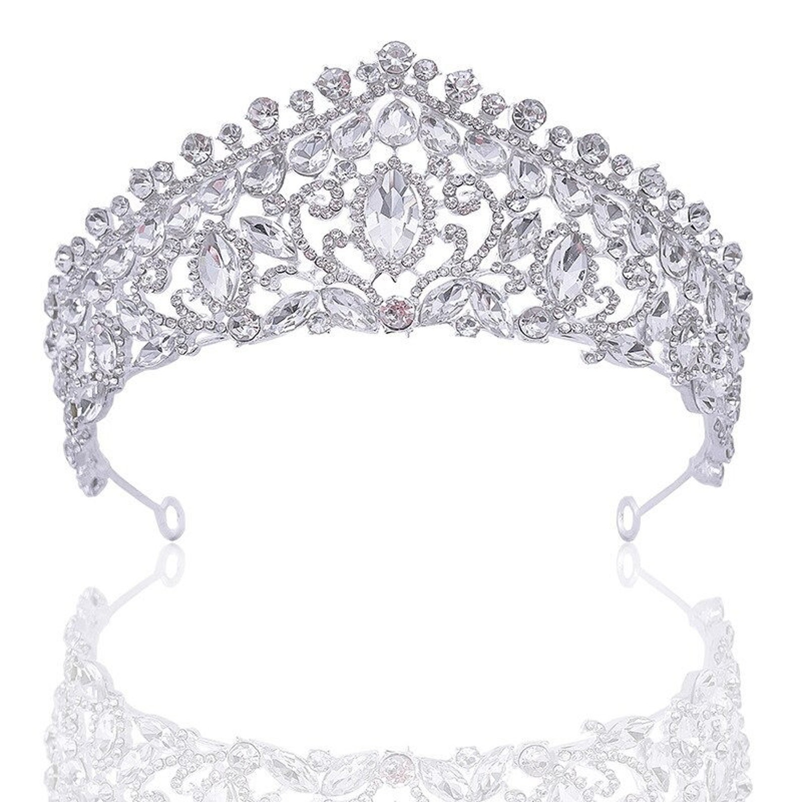 Swarovski Crystal Tiara Crystal Wedding Tiara Wedding Etsy