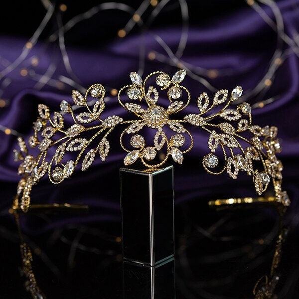 Crystal vine tiara