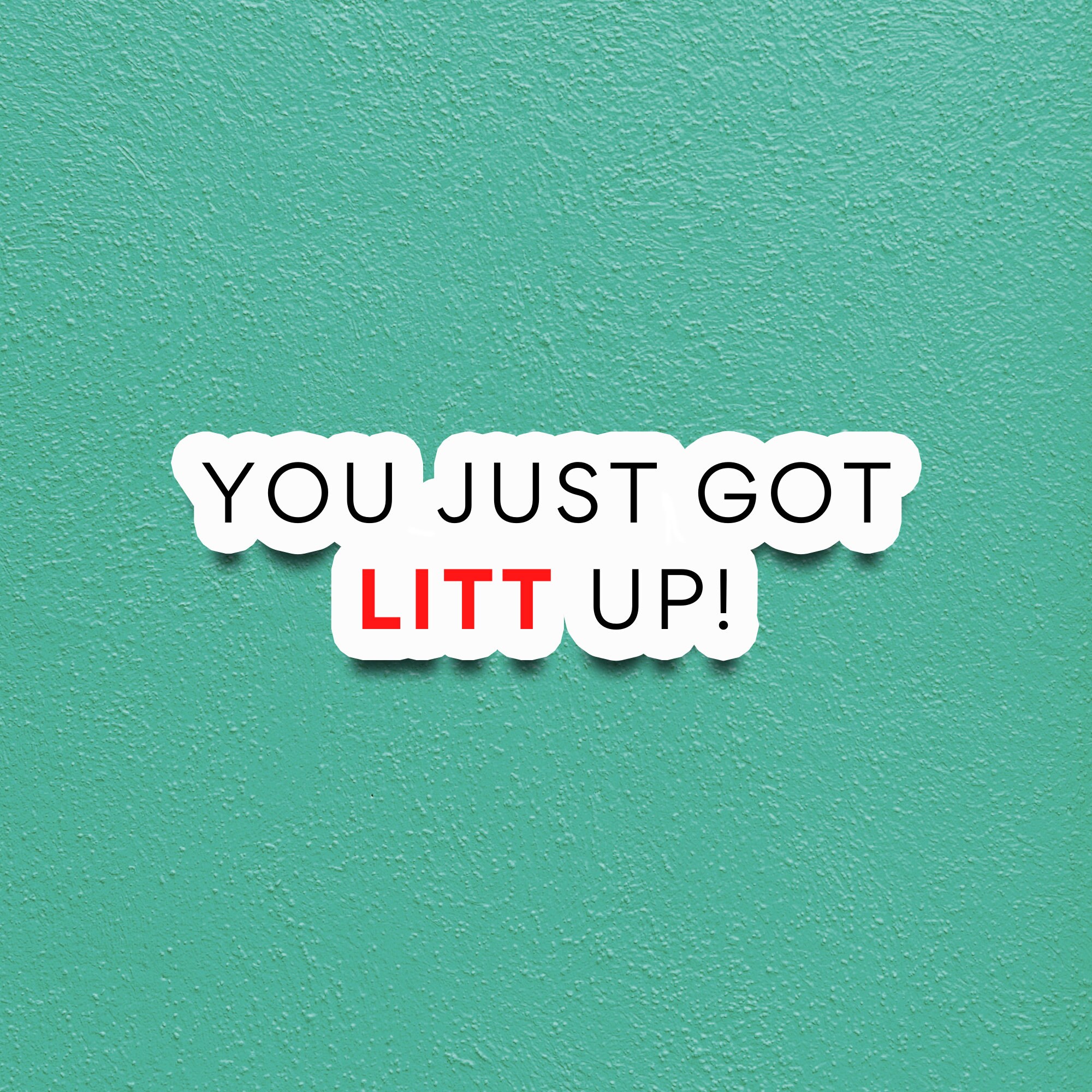 You just got litt up Sticker Cute and Funny Stickers for Etsy