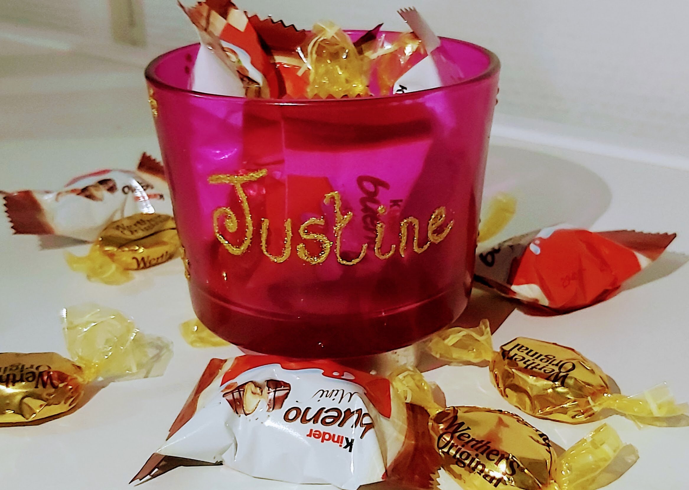 Candleholder Personnalisé avec Chocolats