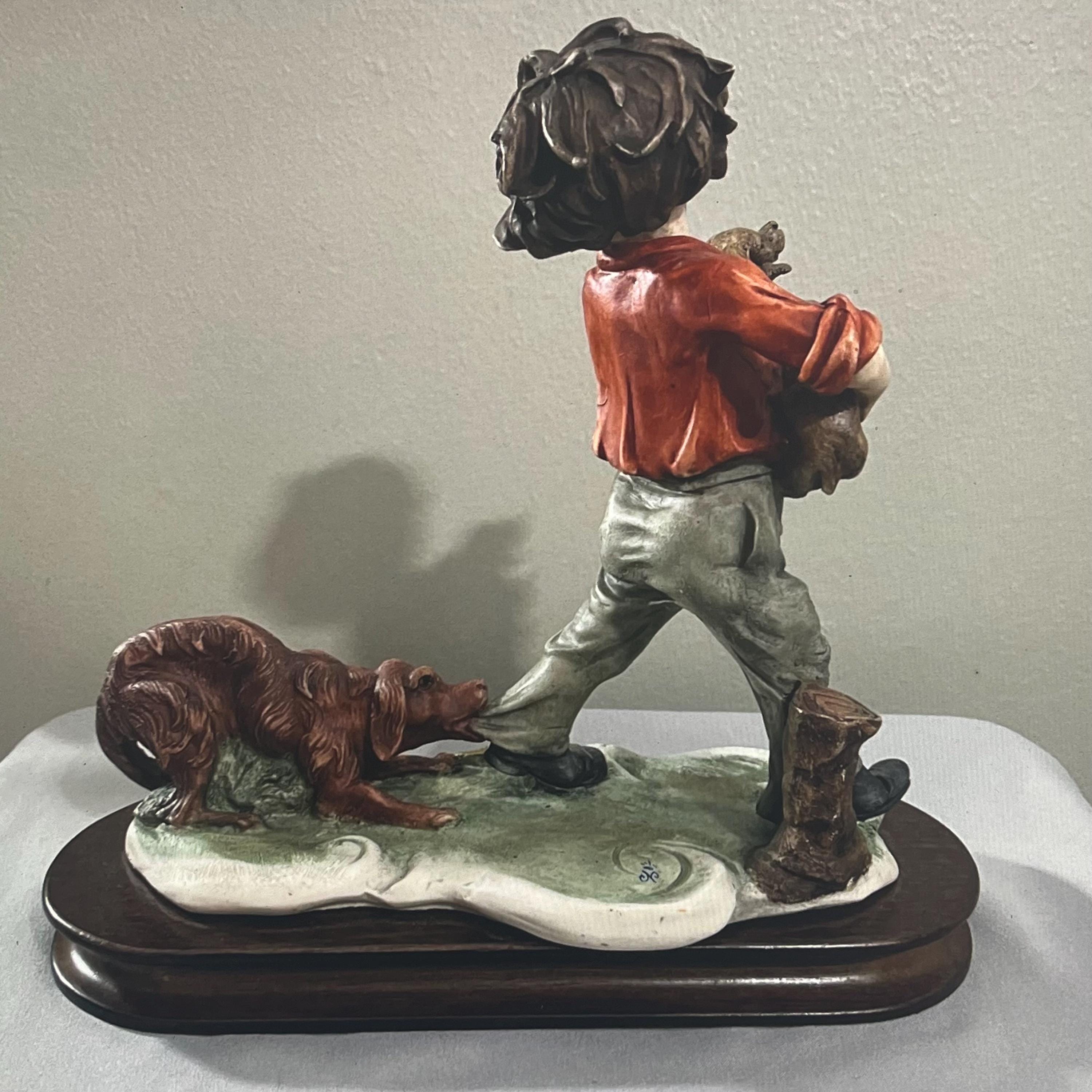 Boy With Dog Armani - Etsy