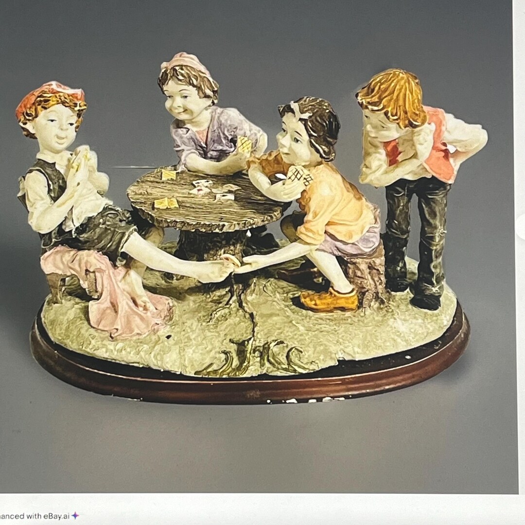 The Cheaters. “boys Playing Cards” by Giussrpi Armani..rare 1992