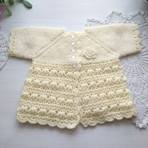 Knitted cardigan for a girl 12-18 months/ Fashionable clothes for a girl/ Birthday gift for a girl/ In stock