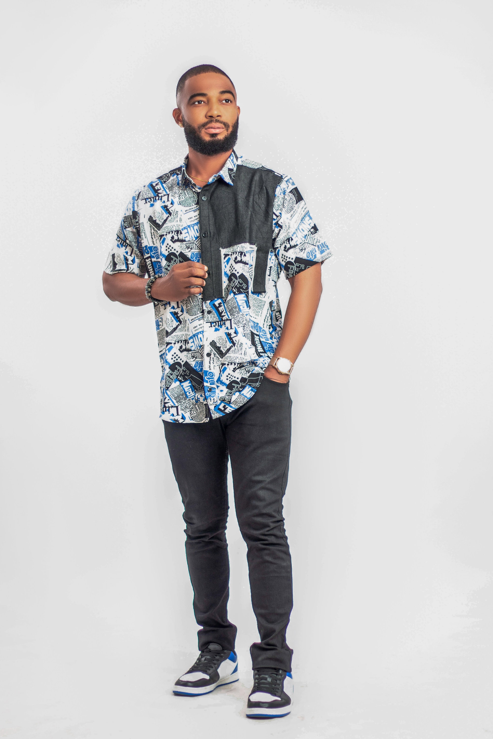 Chemise Lin Homme Col Mao Manche Courte Chemise Col Mao Garçon En