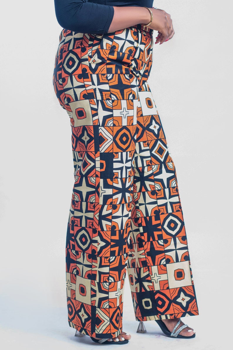 Ankara palazzo pant, Ankara Pant, African pant, Womens pants, Summer pants, Palazzo pants-FUNMI image 5