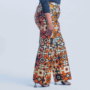 Ankara palazzo pant, Ankara Pant, African pant, Womens pants, Summer pants, Palazzo pants-FUNMI image 3