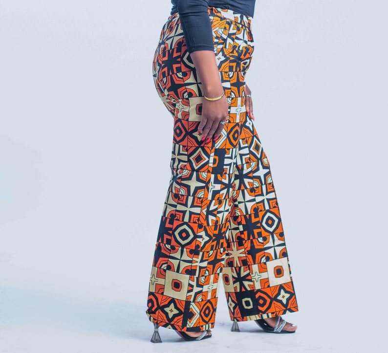 Ankara palazzo pant, Ankara Pant, African pant, Womens pants, Summer pants, Palazzo pants-FUNMI image 3