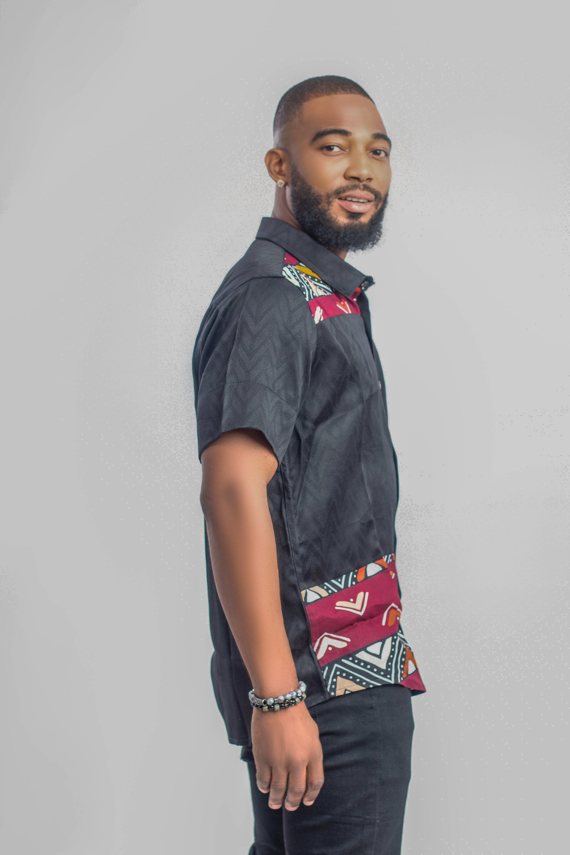 African Print Shirt for Men, African Men's Fashion, Casual
