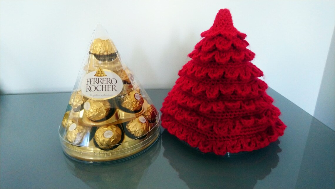 Crochet PDF Pattern Ferrero Rocher Christmas Tree Cover Table Etsy UK