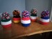 Crochet Bobble Hat Chocolate Orange or Bath Bomb Cover International Flag Football Rugby Sport Team Colours 