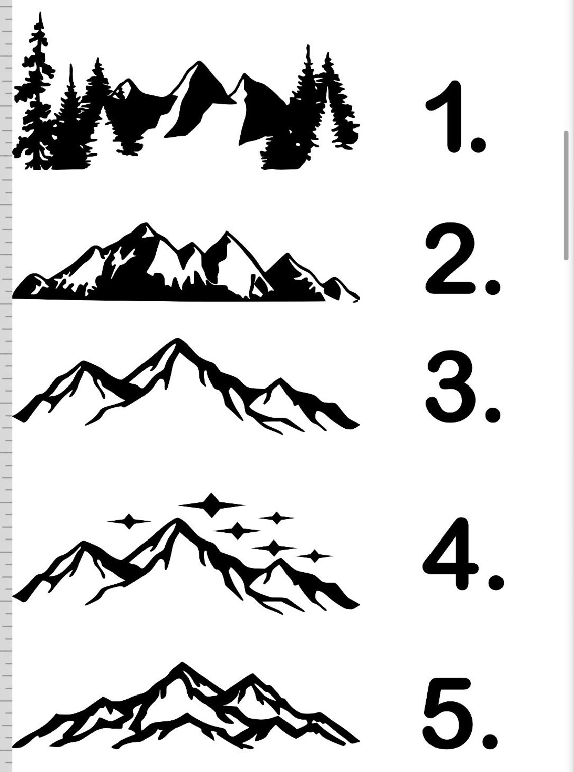 Mountain badge decals for Subaru Etsy