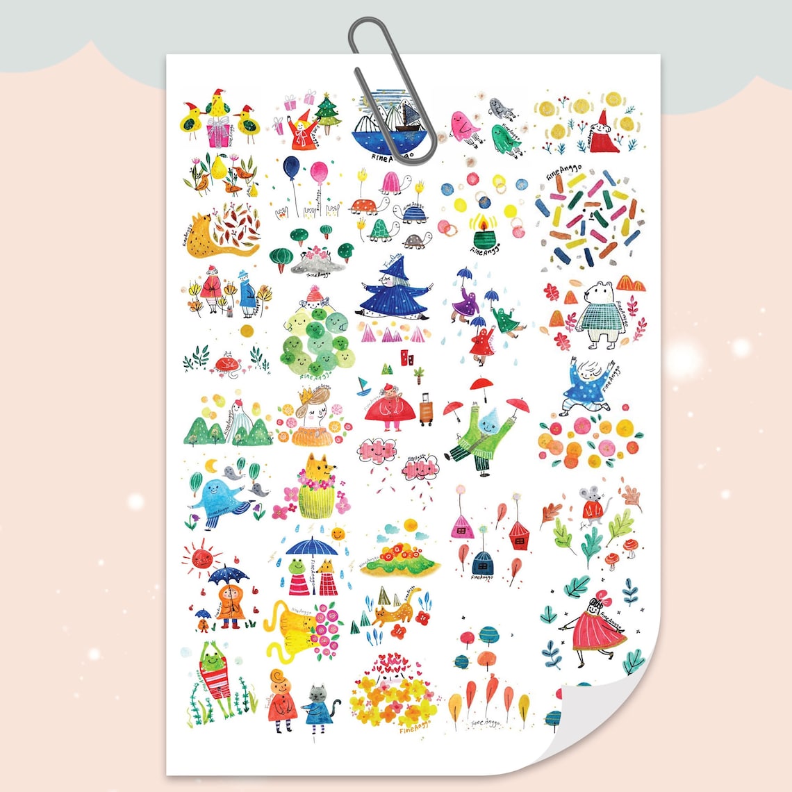 Onenote notability noteshelf stickers 2021 digital/electronic Etsy