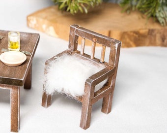 Mini chair | Accessories Secret Santa door | Miniature furniture gnome