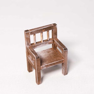 Mini chair Accessories Secret Santa door Miniature furniture gnome image 5