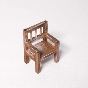 Mini chair Accessories Secret Santa door Miniature furniture gnome image 2