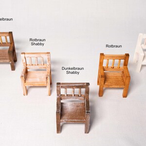 Mini chair Accessories Secret Santa door Miniature furniture gnome image 10