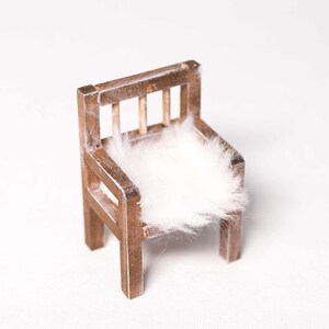 Mini chair Accessories Secret Santa door Miniature furniture gnome image 9