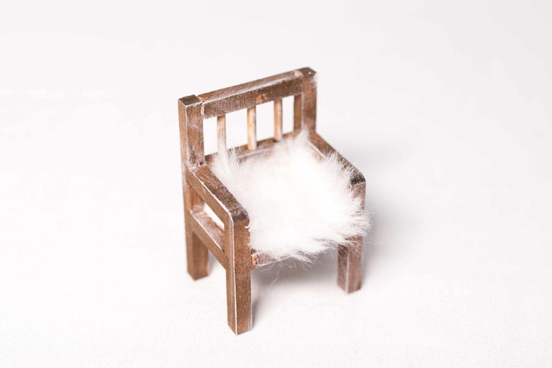 Mini chair Accessories Secret Santa door Miniature furniture gnome image 9