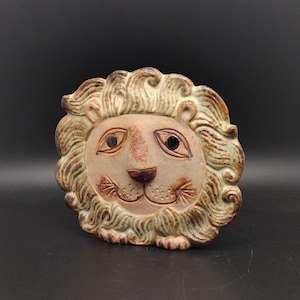 Lisa Larson Lion Bank, Mid Century Lion Head Bank, Made in Japan, Vintage Goodness, Retro