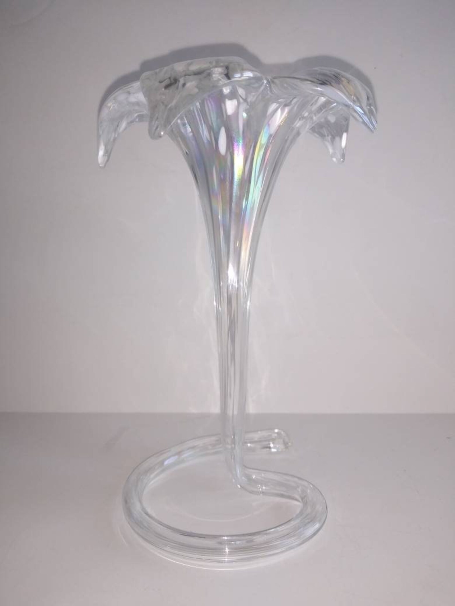 Vase vintage en forme de fleur de verre de Murano verre dart Etsy
